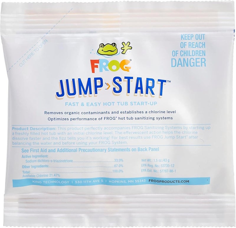 Frog Jump Start for Hot Tubs - Start-Up Chlorine Shock Removes Organic Contaminants & Establishes Chlorine Level - Hot Tub Set Up & Treatment - 1 Pack - Image 1